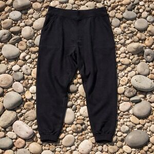 Spanx Black Jogger Pants High Waisted Stretch Knit Pockets Size 1X/1XT